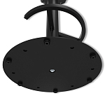 Барный стул вращающийся со спинкой и подлокотниками Douglas Rhombus Черный Велюр варинант исполнения - 8 | Loft Concept в Липецке