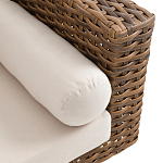 Трехместный садовый диван из плетеного пластика Matteo варинант исполнения - 3 | Loft Concept в Липецке