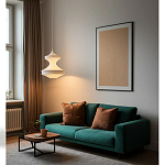 Подвесной вязаный белый светильник «Моника» варинант исполнения - 2 | Loft Concept в Липецке