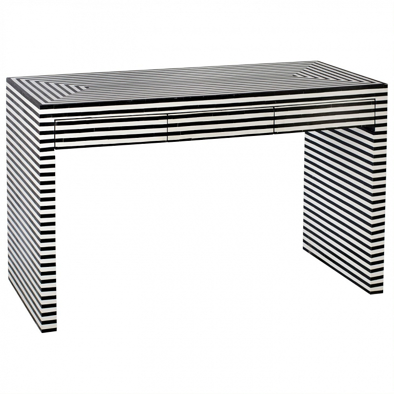 Стол Black&white Indian Bone Inlay table Черно-белый Стол Black&white Indian Bone Inlay table Черно-белый в Липецке | Loft Concept