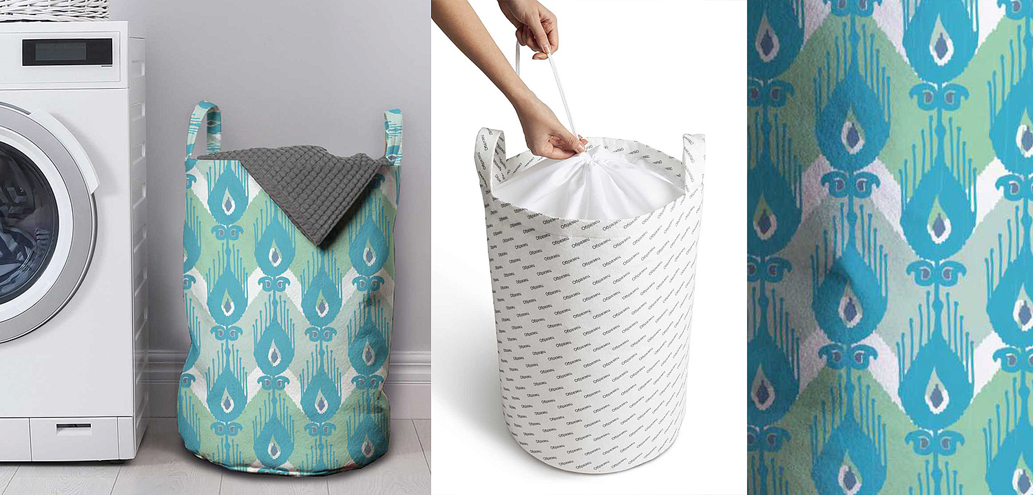 Корзина Pastel Blue Ornament Basket Корзина Pastel Blue Ornament Basket - Loft-Concept в Липецке
