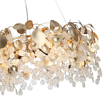 Люстра с декоративными подвесками из прозрачного стекла в форме монеток FAIRYTREE Light варинант исполнения - 11 | Loft Concept в Липецке