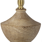 Настольная лампа деревянная с белым абажуром Wooden Table Lamp варинант исполнения - 3 | Loft Concept в Липецке
