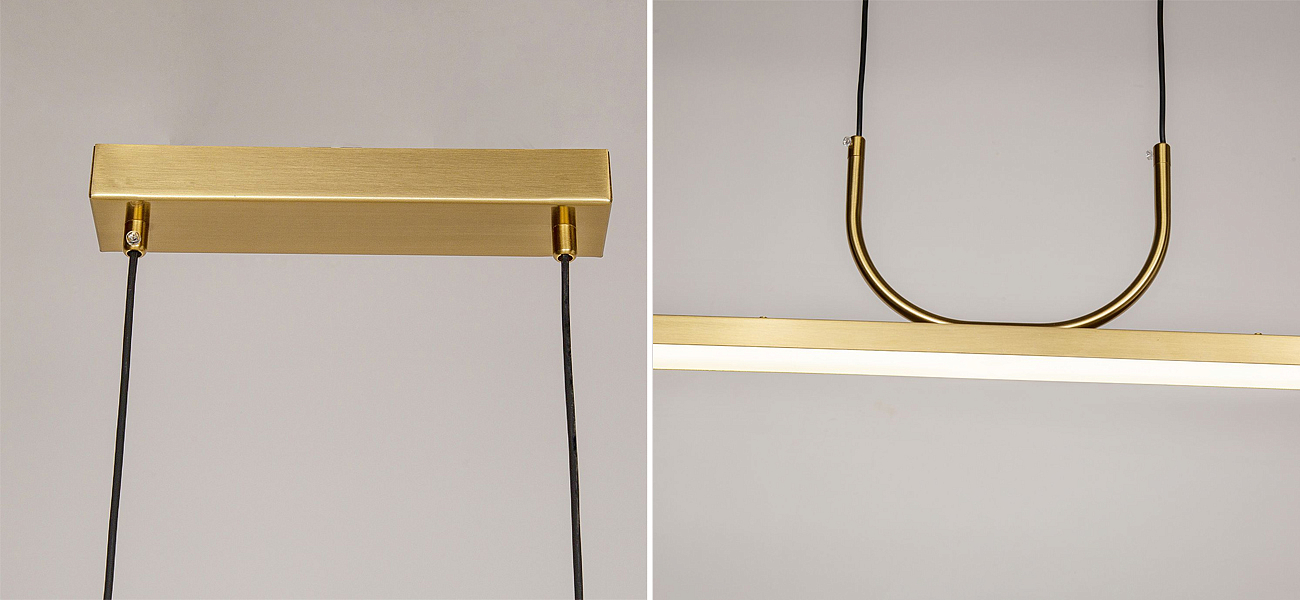 Минималистичная золотая люстра Trumpet tube Минималистичная золотая люстра Trumpet tube - Loft-Concept в Липецке