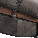 Кресло Duncan винтажная черная кожа варинант исполнения - 5 | Loft Concept в Липецке