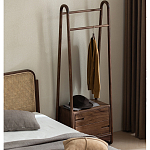 Вешалка деревянная с 2- мя ящиками Moon Walnut Furniture варинант исполнения - 11 | Loft Concept в Липецке