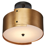 Потолочный светильник круглый светодиодный Semicircular Gold Panels старинная латунь варинант исполнения - 2 | Loft Concept в Липецке