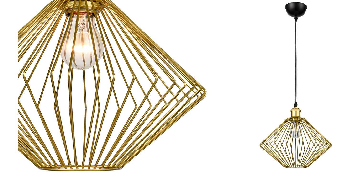 Подвесной светильник Loft Wire Cage gold Подвесной светильник Loft Wire Cage gold - Loft-Concept в Липецке