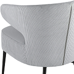 Современное мягкое кресло на металлических ножках Rakush Grey варинант исполнения - 7 | Loft Concept в Липецке