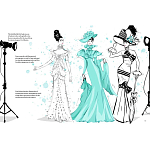 Megan Hess. Audrey Hepburn варинант исполнения - 2 | Loft Concept в Липецке