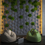 Гипсовая 3D Панель M-30 варинант исполнения - 1 | Loft Concept в Липецке