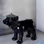 Дизайнерский журнальный стол с основанием в виде собаки Tufetic варинант исполнения - 1 | Loft Concept в Липецке