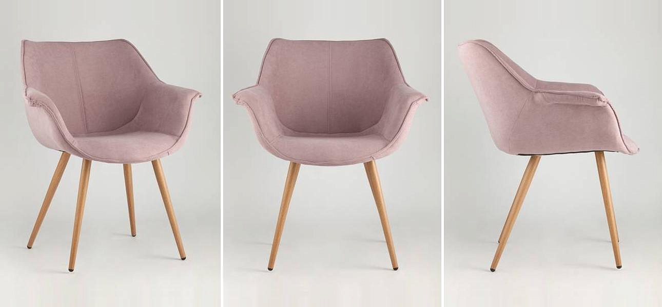 Стул Mason Chair Пыльно-Розовый Ножки светлое дерево Стул Mason Chair Пыльно-Розовый Ножки светлое дерево - Loft-Concept в Липецке