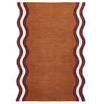 Ковер с оригинальной волнистой отделкой Woven from Wool варинант исполнения - 1 | Loft Concept в Липецке