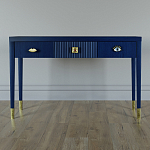 Дизайнерский Письменный стол Elsa Dreams Blue с тремя ящиками варинант исполнения - 1 | Loft Concept в Липецке