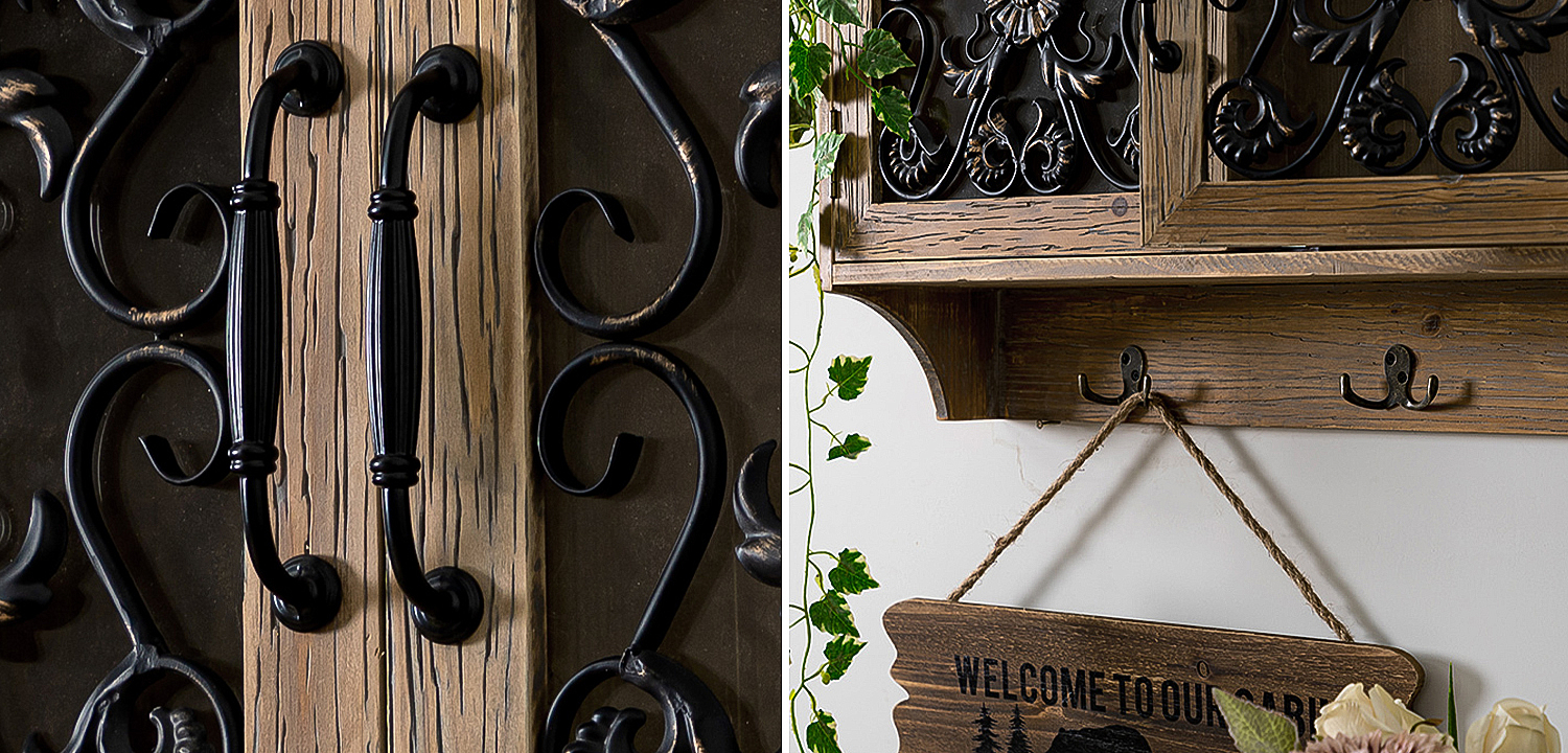 Полка Albert Provence Wood Shelf Полка Albert Provence Wood Shelf - Loft-Concept в Липецке