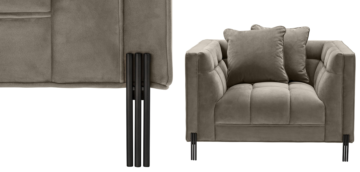 Кресло Eichholtz Chair Sienna greige Кресло Eichholtz Chair Sienna greige - Loft-Concept в Липецке