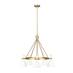 Люстра с 5-ю плафонами в форме песочных часов с узкими перфорированными отверстиями Feiss варинант исполнения - 8 | Loft Concept в Липецке