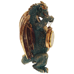 Часы в виде дракона Green Dragon with Clock варинант исполнения - 3 | Loft Concept в Липецке