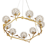 Люстра круглая с декором в виде цветков одуванчика Hanging Dandelion варинант исполнения - 3 | Loft Concept в Липецке