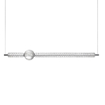 Подвесной светильник линейный с шарообразным рифленым плафоном Crystal Globule варинант исполнения - 1 | Loft Concept в Липецке