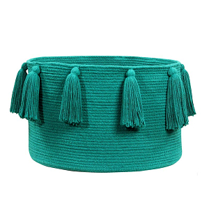 Корзина изумрудная хлопок 100%