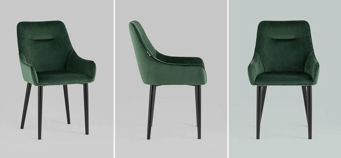 Стул Joan Chair Темно-Зеленый Велюр Стул Joan Chair Темно-Зеленый Велюр - Loft-Concept в Липецке