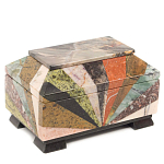 Шкатулка из натурального камня змеевик Stone Casket варинант исполнения - 1 | Loft Concept в Липецке