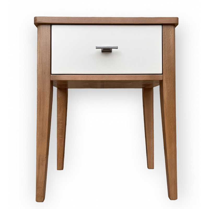 Тумба прикроватная с ящиком Tasteful Furniture Коричневый Серый Слоновая кость Тумба прикроватная с ящиком Tasteful Furniture Коричневый Серый Слоновая кость в Липецке | Loft Concept