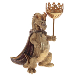 Подсвечник в виде дракона Dragon candlestick Green Gold Brown L or R варинант исполнения - 6 | Loft Concept в Липецке