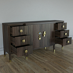 Большой Комод-буфет Elsa Dreams Walnut с ящиками варинант исполнения - 6 | Loft Concept в Липецке