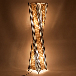 Торшер из перламутра на металлическом каркасе Indonesian Wave варинант исполнения - 4 | Loft Concept в Липецке