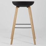 Барный стул на ножках из натурального дерева Boras Black варинант исполнения - 4 | Loft Concept в Липецке