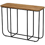 Консоль с деревянной столешницей Lyon Wood Metal Console варинант исполнения - 1 | Loft Concept в Липецке