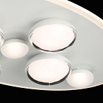 Потолочный светильник овальной формы белого цвета с 7-ю лампами Lunar Pebbles варинант исполнения - 6 | Loft Concept в Липецке