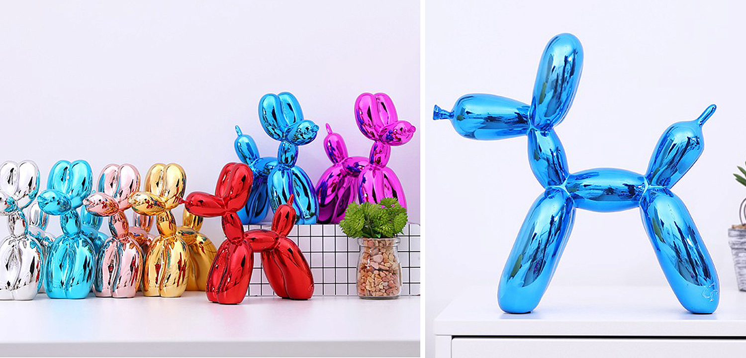 Статуэтка Jeff Koons Balloon Dog medium Blue Статуэтка Jeff Koons Balloon Dog medium Blue - Loft-Concept в Липецке