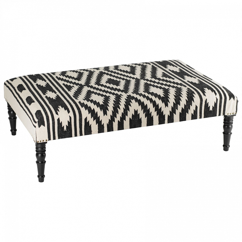 Банкетка Черно-Белый Келим Black and White Kelim BENCH Черно-белый в Липецке | Loft Concept 