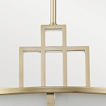 Подвесной светильник цвета латунь с белым матовым плафоном с геометрическим рисунком Feiss варинант исполнения - 4 | Loft Concept в Липецке