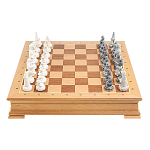 Шахматы Северные народы в ларце из натурального бука Decorative Thematic Chess варинант исполнения - 2 | Loft Concept в Липецке