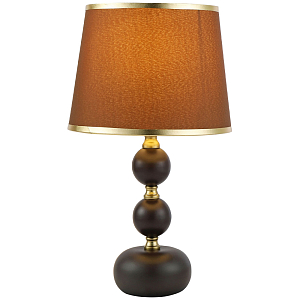 Настольная лампа с абажуром Altera Lampshade Brown Gold Table Lamp