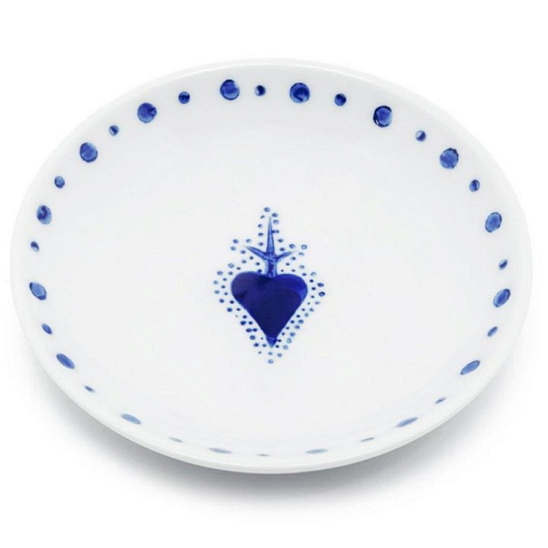 Тарелка Plate Chino Белый Синий Тарелка Plate Chino Белый Синий в Липецке | Loft Concept