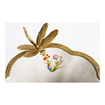 Ваза из фарфора с бронзовой стрекозой  Paradise Dragonfly варинант исполнения - 4 | Loft Concept в Липецке