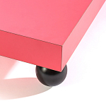 Дизайнерский кофейный стол на круглых ножках Poltronova T02 Pink Coffee Table варинант исполнения - 3 | Loft Concept в Липецке
