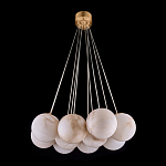 Люстра подвесная круглая с сферическими плафонами из натурального камня Glowing Spheres варинант исполнения - 12 | Loft Concept в Липецке