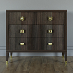 Бельевой Комод с 4 ящиками Elsa Dreams Walnut варинант исполнения - 5 | Loft Concept в Липецке