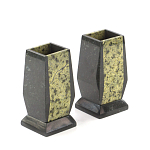 Настольный письменный набор из змеевика с часами и таблетницей Successful Leader варинант исполнения - 3 | Loft Concept в Липецке