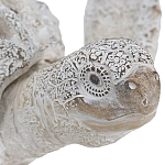 Статуэтка черепаха с ажурным панцирем и детализированной текстурой в белом цвете Marine Accessories варинант исполнения - 5 | Loft Concept в Липецке