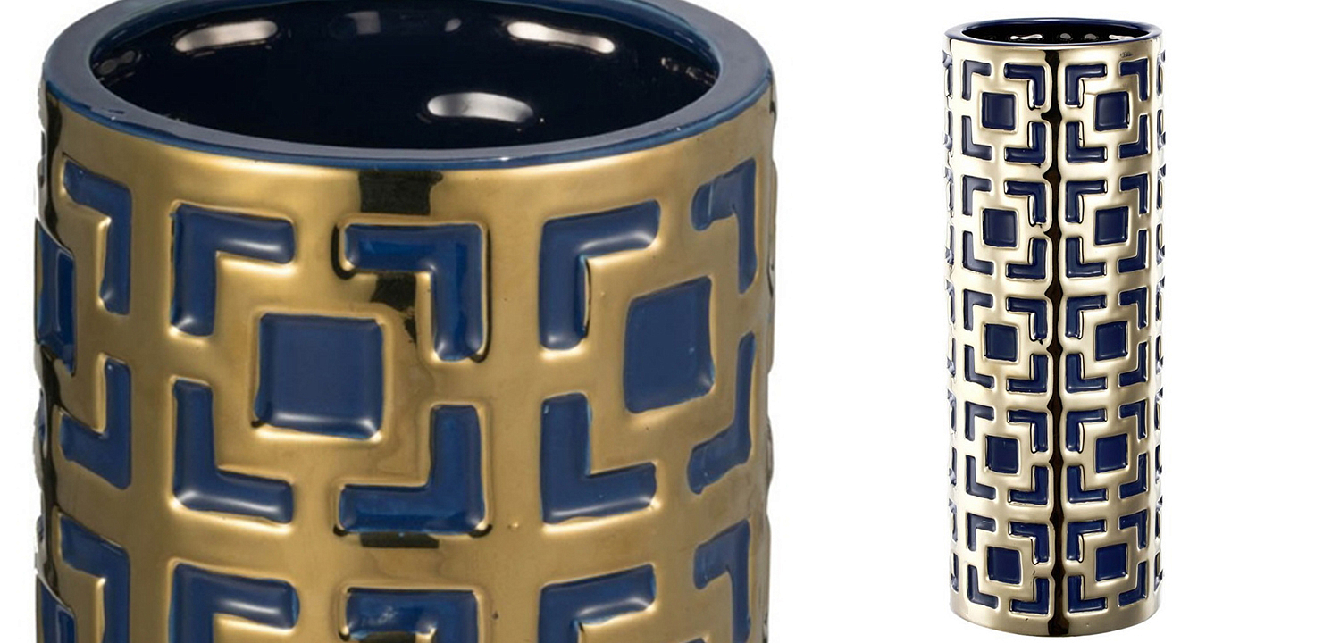 Ваза с геометрическим узором Marion Vase Ваза с геометрическим узором Marion Vase - Loft-Concept в Липецке