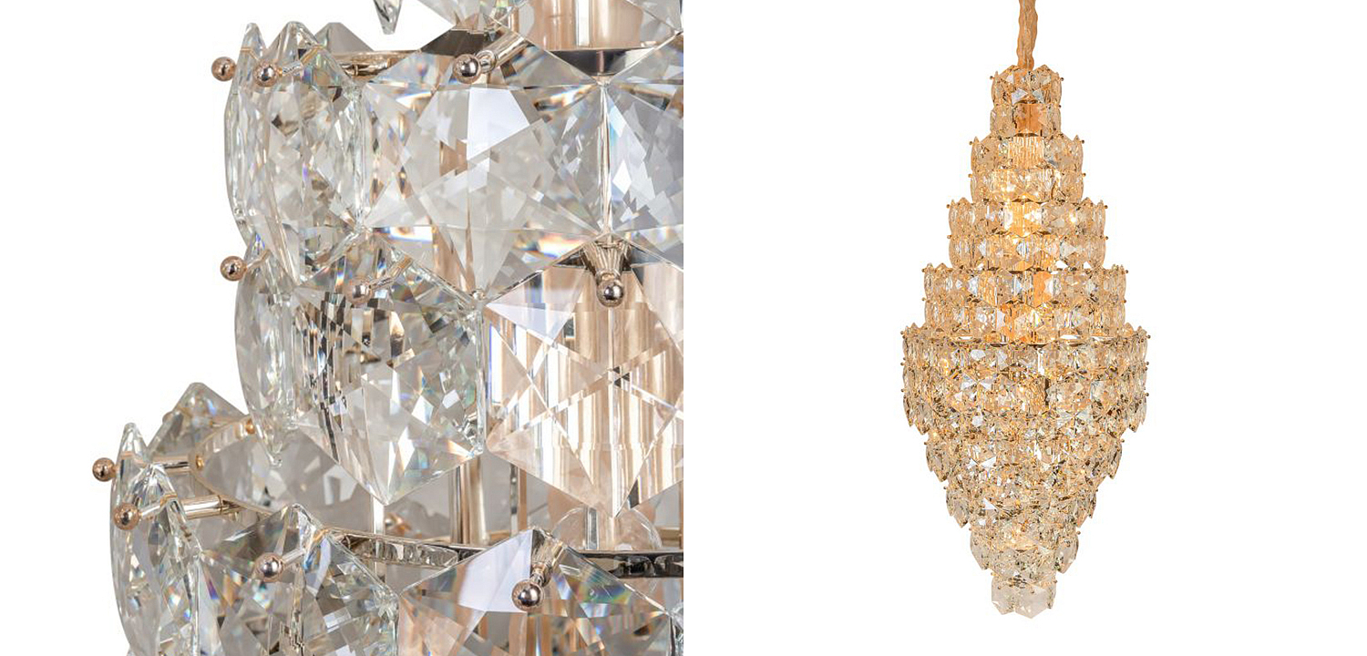 Люстра Tiers Crystal Light Chandelier 65 Люстра Tiers Crystal Light Chandelier 65 - Loft-Concept в Липецке