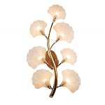 Бра в виде золотистой ветви с прозрачными листьями Andrea Wall Lamp варинант исполнения - 2 | Loft Concept в Липецке